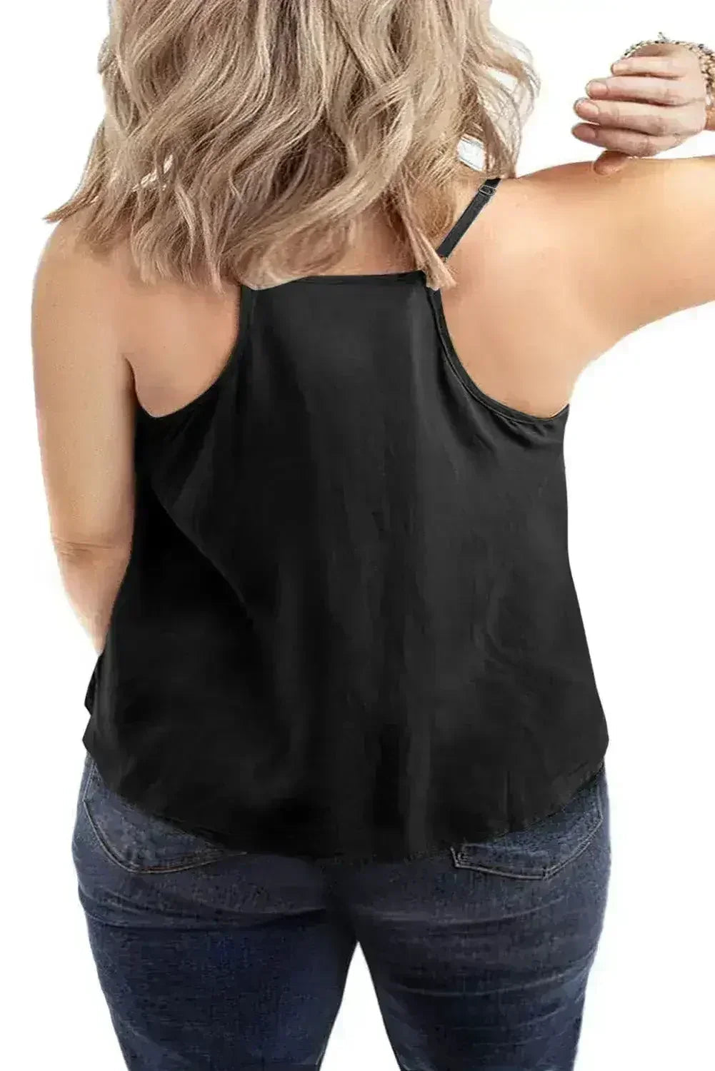 Black Plus Size Bermuda Sun Tank