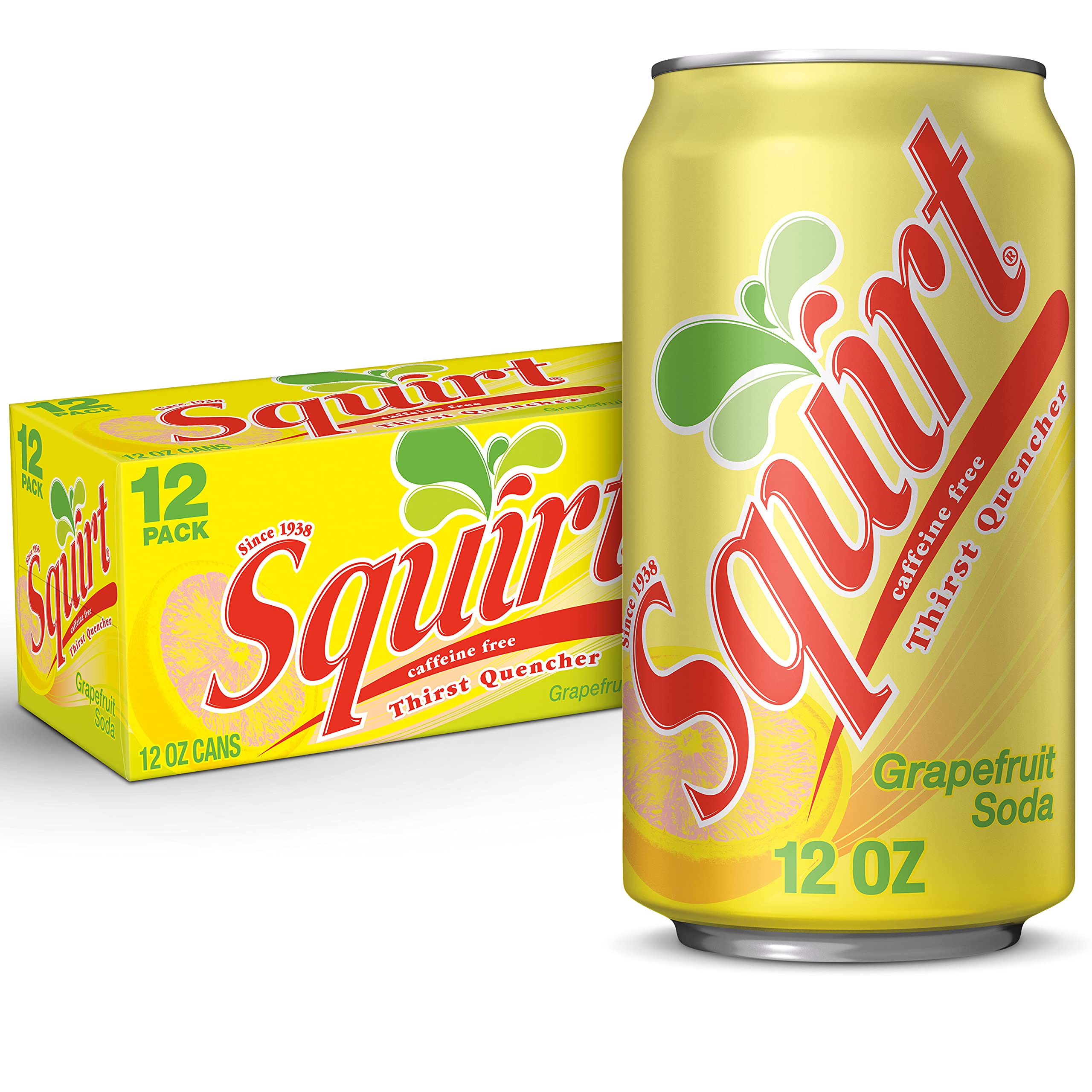 Squirt Soda Grapefruit 12 Fl Oz Cans 12 Pack
