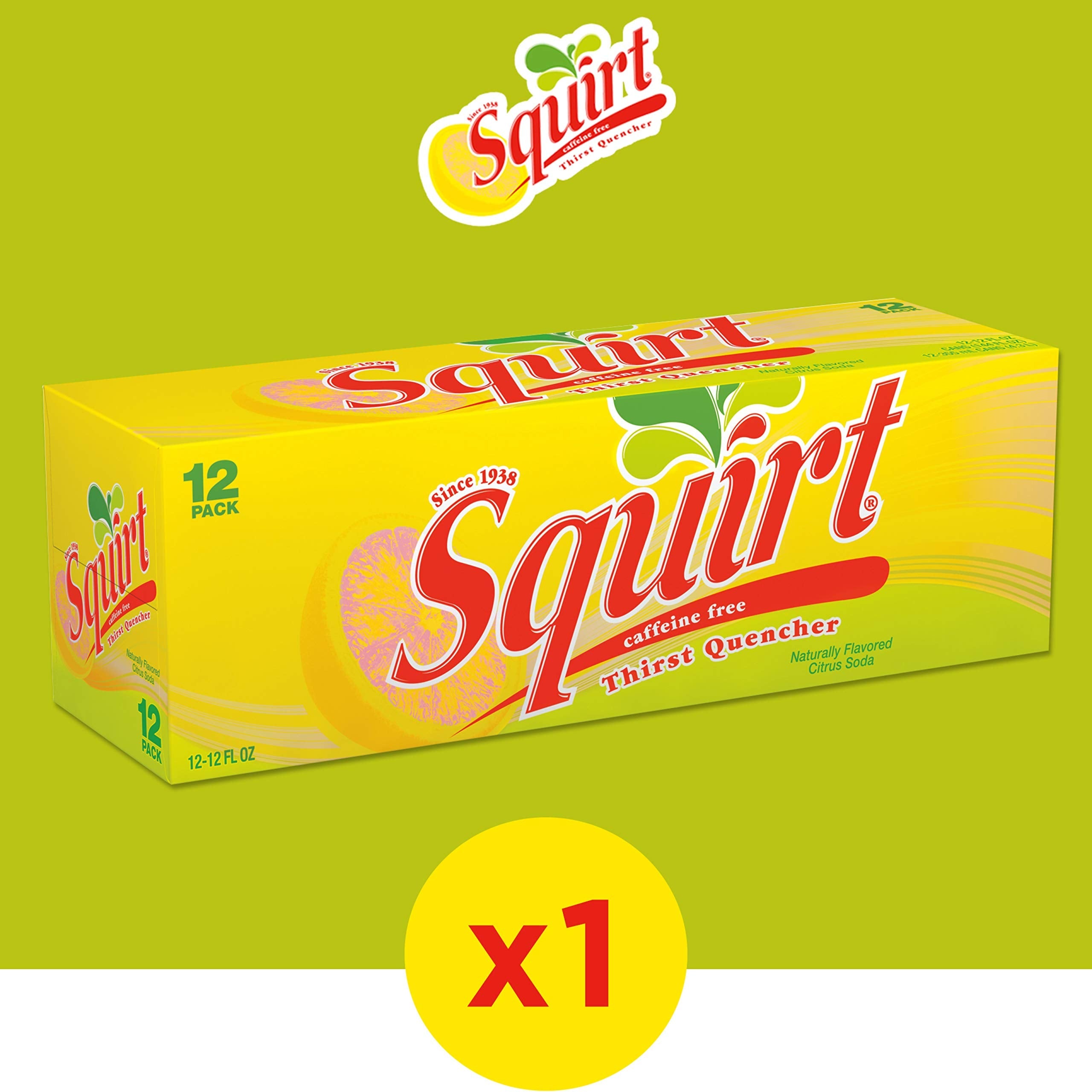 Squirt Soda Grapefruit 12 Fl Oz Cans 12 Pack