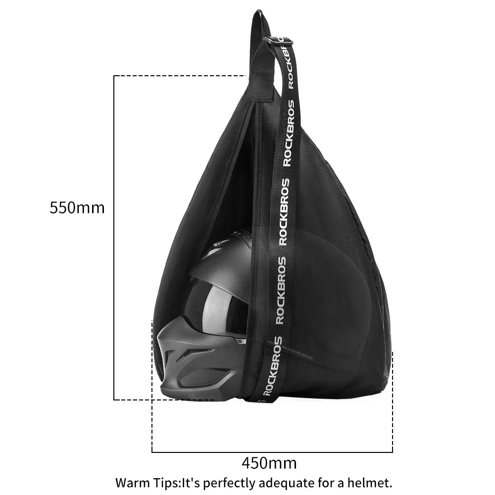 Motorcycle Helmet Backpack Large Capacity Travel Bags Reflective