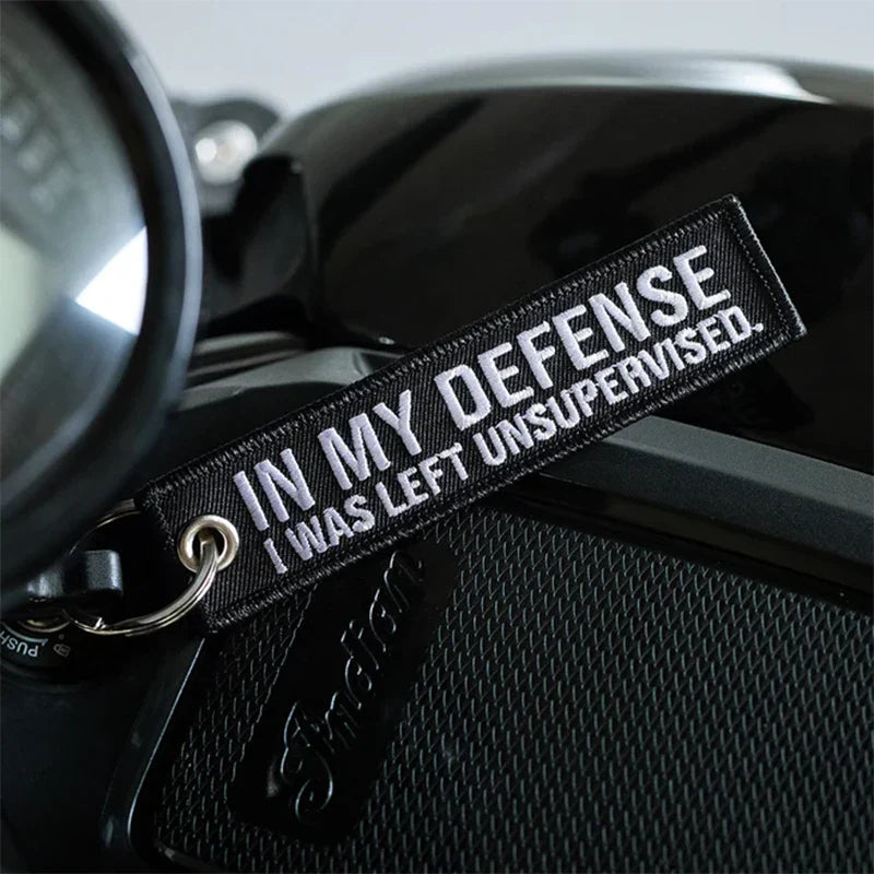 Left Unsupervised - Motorcycle Keychain