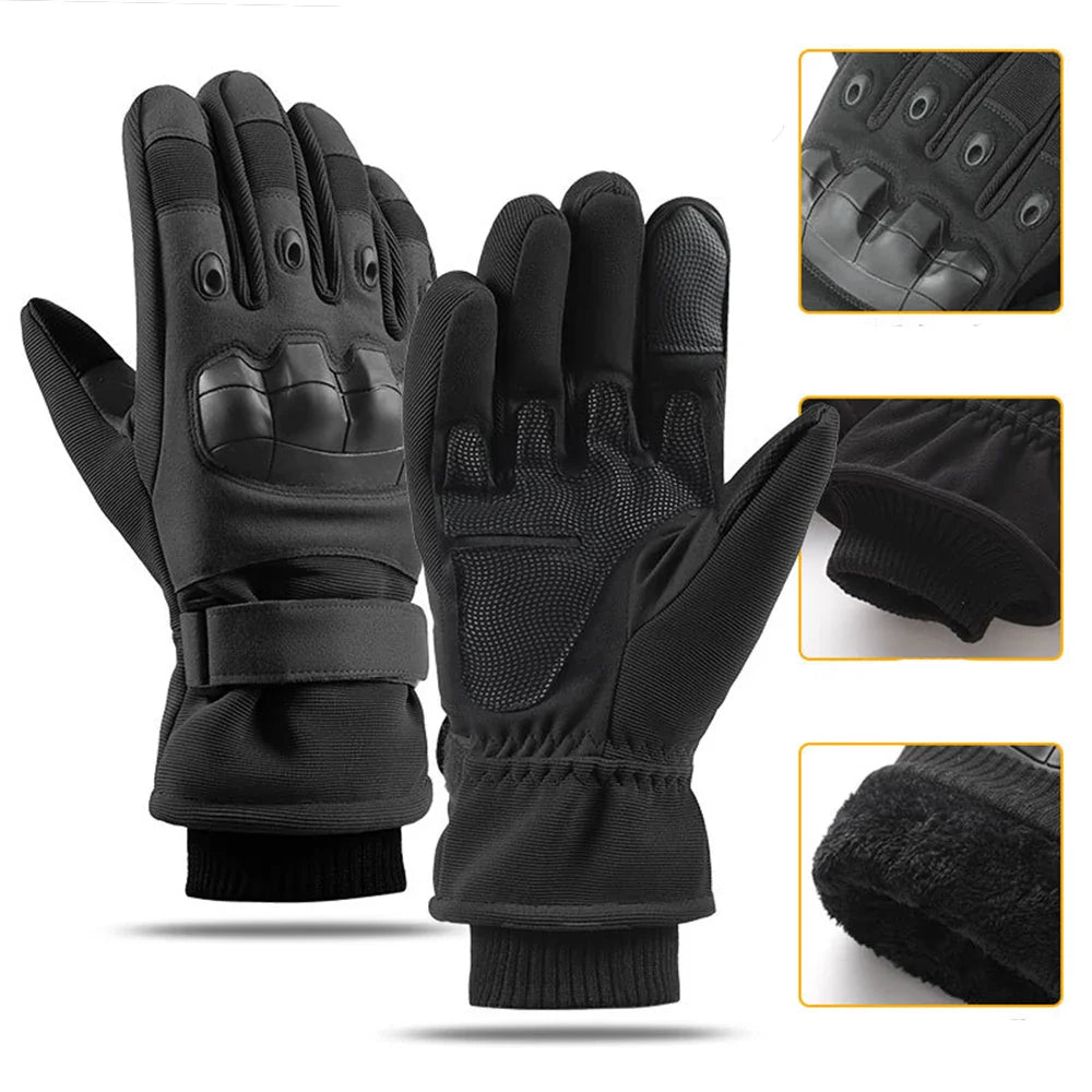 Winter Cold-proof Windproof Military Outdoor Sport Gloves (Black/Green/Brown)