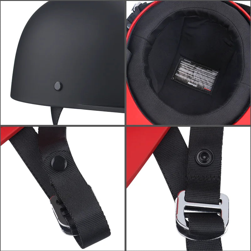 Vintage Half Motorcycle Helmet