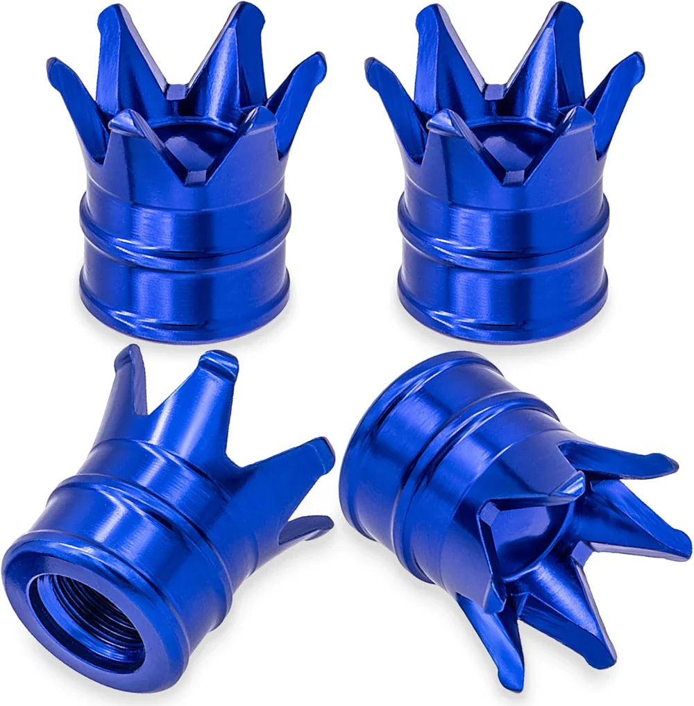 4PCS Crown Valve Stem Caps