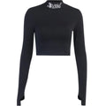 "Blessed" Goth Crop Top