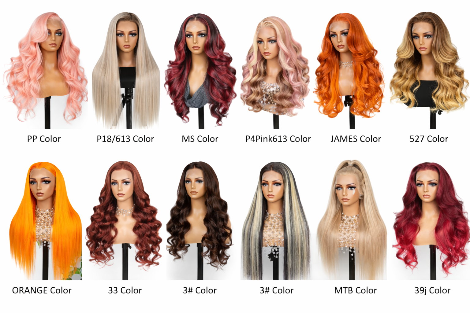 Red Rose Black 24' Highlights Body Wave Human Black Lace Front Human Hair Wigs | Zernabella