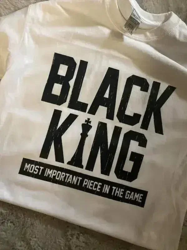 Black King Shirt | Premium Gildan Tee, 100% Cotton