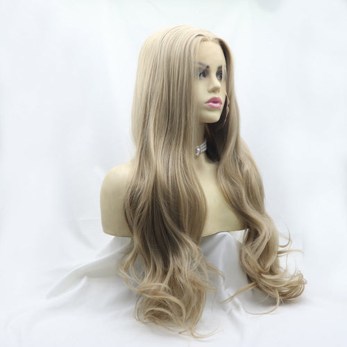 24" Wavy Lace Front Wig