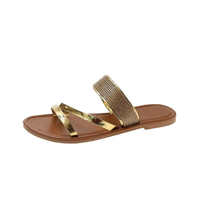 Bright Diamond Women's Flat Sandals and Slippers