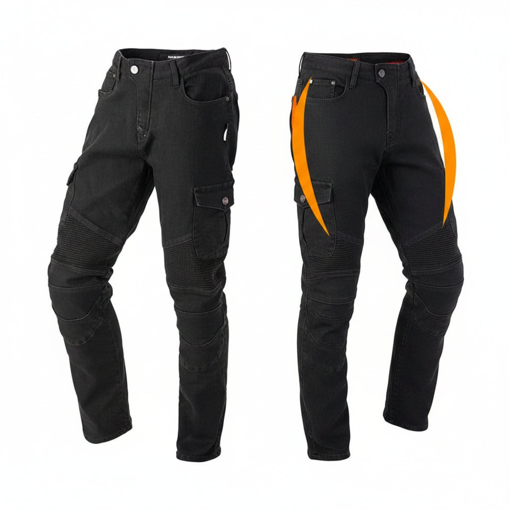 Camouflage Jeans with Racing Belt Protector