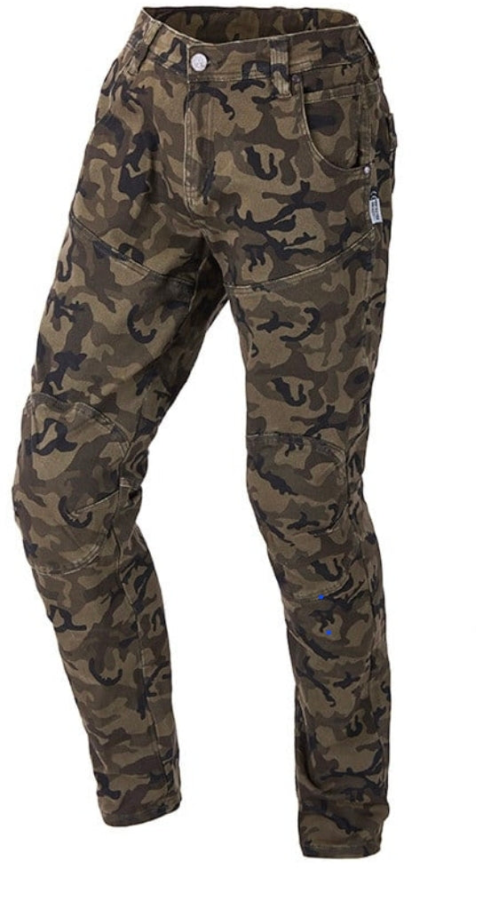 Camouflage Jeans with Racing Belt Protector