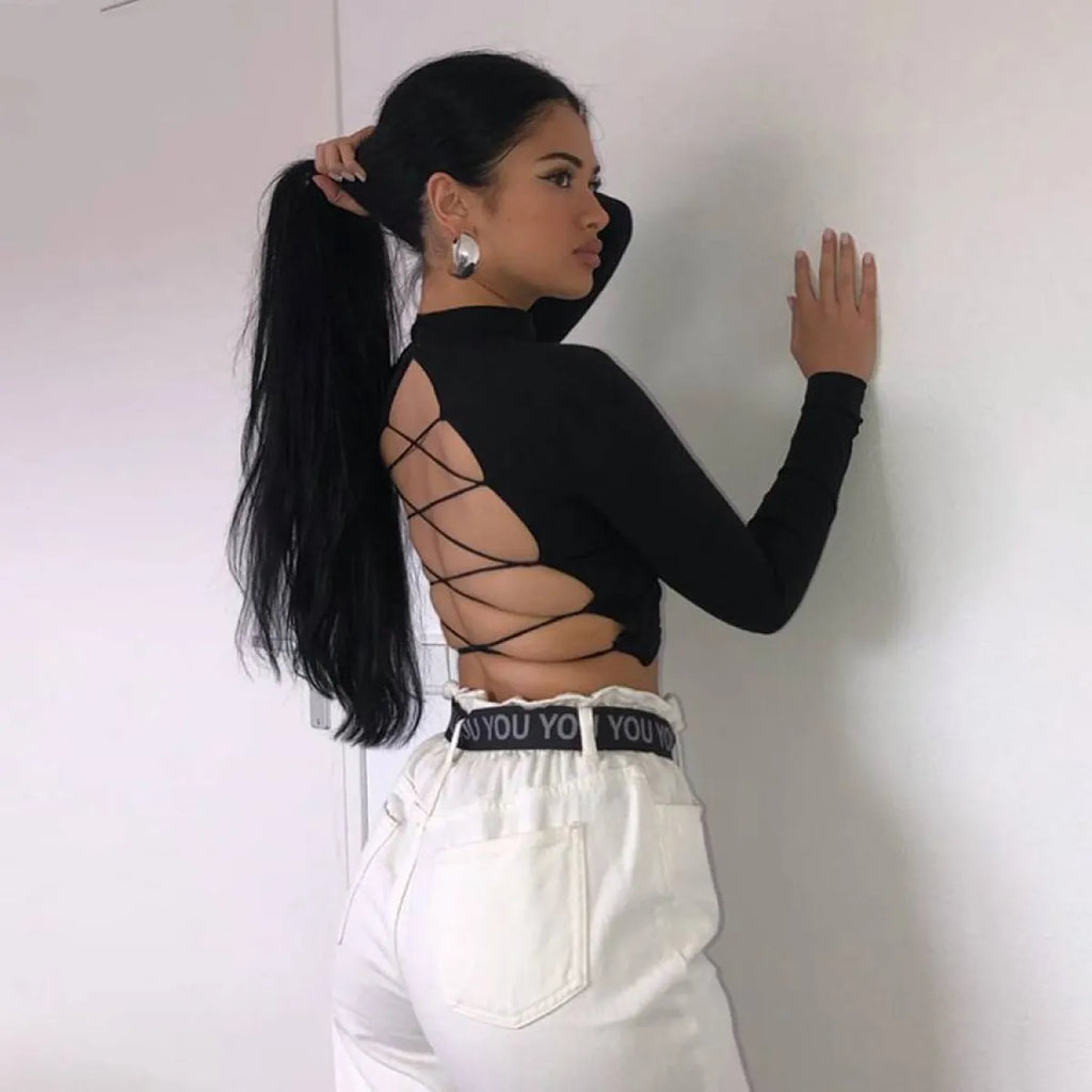 Autumn Backless Top
