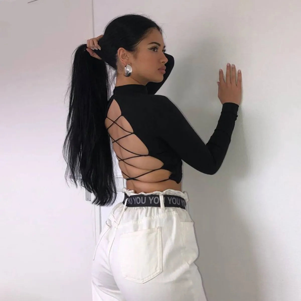 Autumn Backless Top